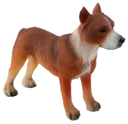 AMERICAN PITBULL TERRIER DOG FIGURINE-AMERICAN PIT BULL TERRIER-APBT (5027)