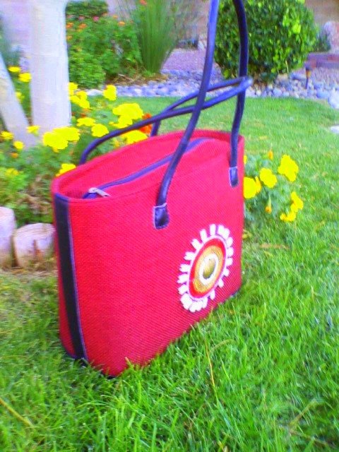 Burgundy/Maroon Beautiful Red African bag