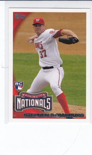 STEPHEN STRASBURG ROOKIE 2010 TOPPS ROOKIE #661