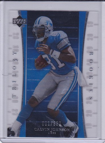 CALVIN JOHNSON ROOKIE 2007 NFL UD TRILOGY #107 91/399