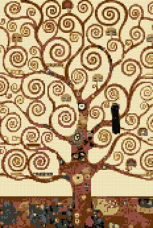 Tree of life by Klimt cross stitch kit