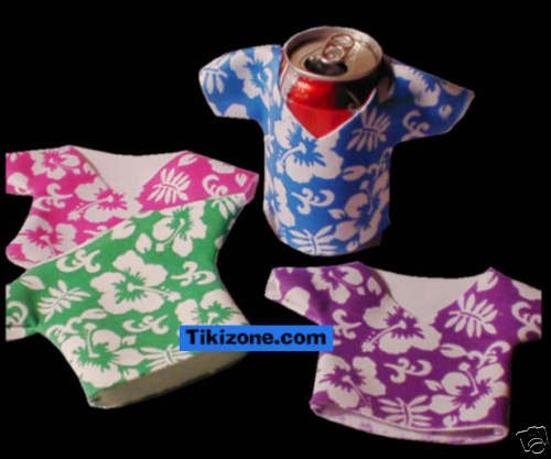 Foam Hawaiian Shirt Can Insulators (12) Koozie/Coolers
