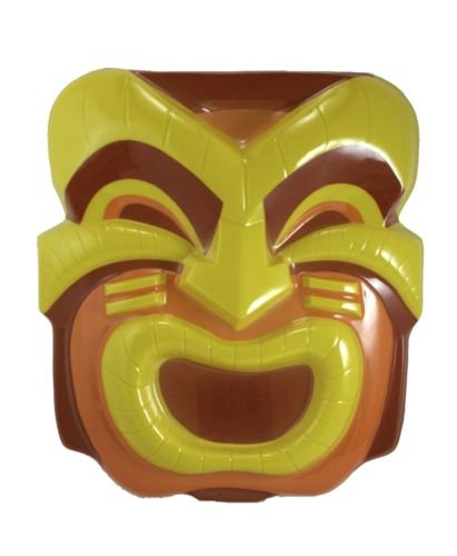 Set of 4 Smiling Tiki Head Luau Party Masks
