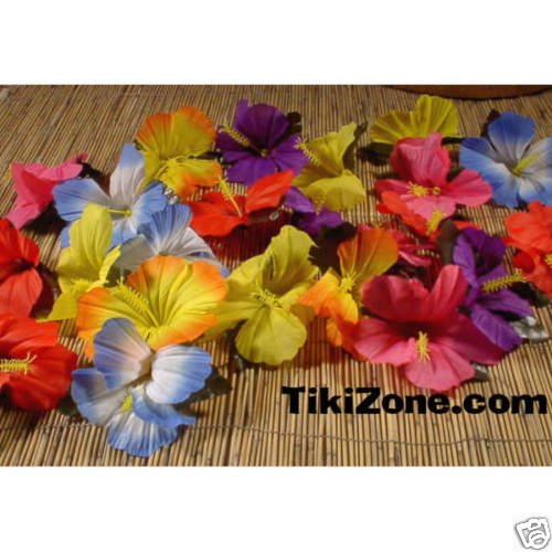 Tropical Flowers for Tabletop Decoration (24) Tiki Luau