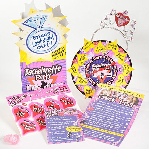 Bachelorette Party Novelty Game and Party Set w/Tiara