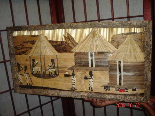 Zambia Village Painting