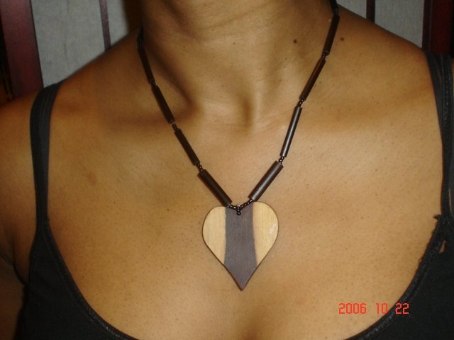 Wooden Chokers - Heart
