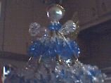 Homemade beaded angels