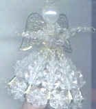 Homemade beaded angels