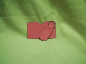 Pink I.D. & Key Chain Set