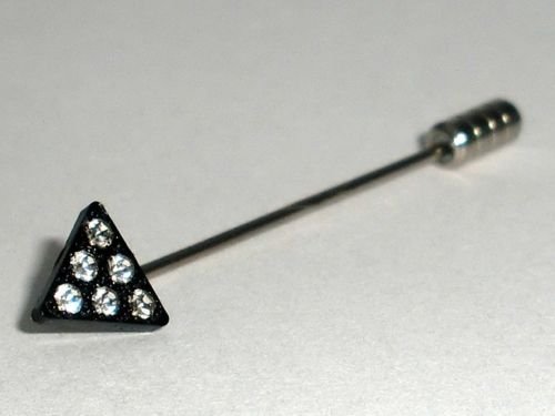 New Wedding Crystal Cravat Tie Pin Groom Usher Gift made with SWAROVSKI ELEMENTS