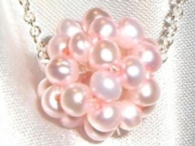 Wedding Bride Sterling Silver Freshwater Pearl Necklace