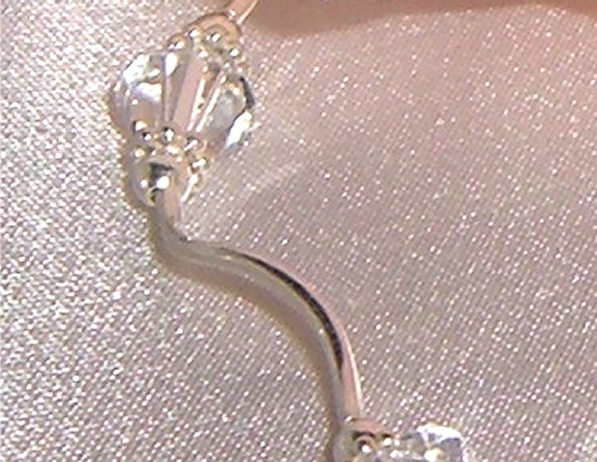 Sterling Silver Bridal Wedding Crystal Bracelet made with SWAROVSKI ELEMENTS