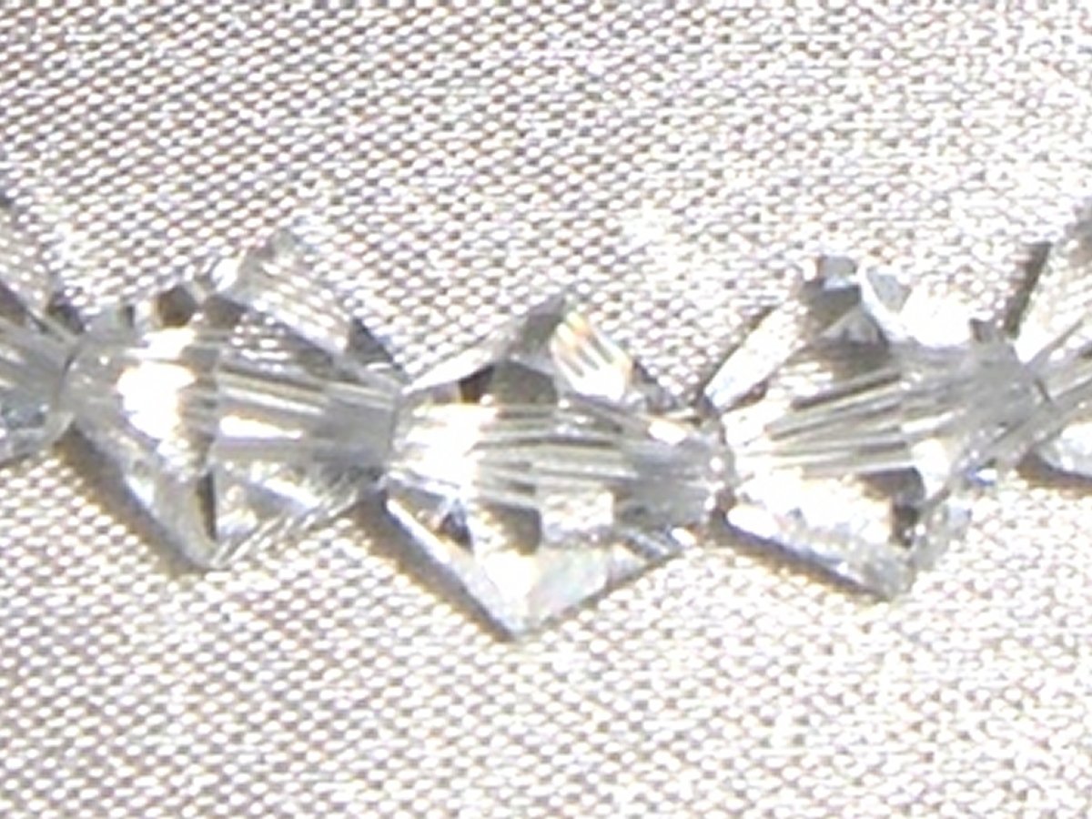 Sterling Silver Clear Crystal Bicone Bride Bracelet made with SWAROVSKI ELEMENTS