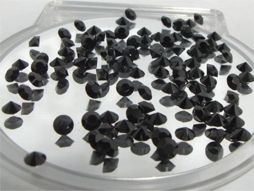 4.3MM JET WEDDING TABLE CRYSTAL SWAROVSKI ELEMENTS
