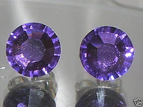 7mm Wedding Bridal Tanzanite Crystal Stud Earrings made with SWAROVSKI ELEMENTS
