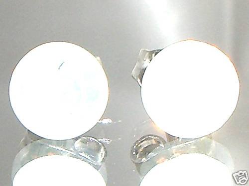 7mm Wedding Gift White Opal Crystal Stud Earrings made with SWAROVSKI ELEMENTS