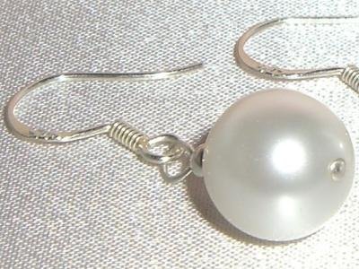 Sterling Silver Wedding Crysta Pearl Earrings made with SWAROVSKI ELEMENTS
