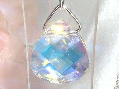 Sterling Silver Pear Drop Pendant made with SWAROVSKI ELEMENTS