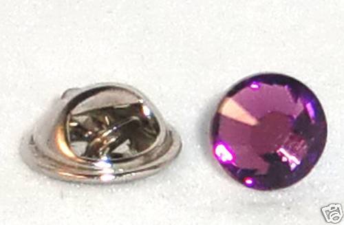 8.5mm Wedding Crystal Lapel Tack Tie Pin Page Boy made with SWAROVSKI ELEMENTS