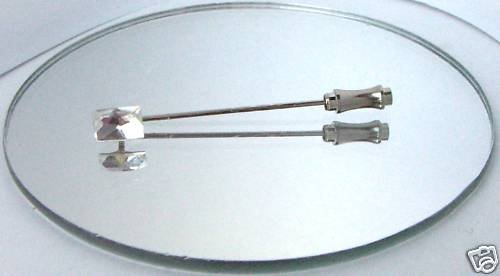 Wedding Cosmic Crystal Cravat Groom Usher Tie Pins made with SWAROVSKI ELEMENTS