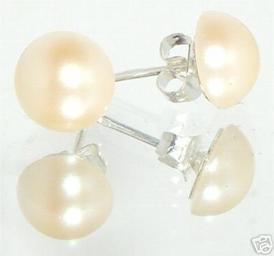 8.5mm Wedding Cream Crystal Pearl Stud Earrings made with SWAROVSKI ELEMENTS