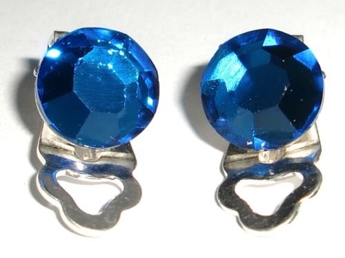 8.5mm Wedding Bridal Capri Crystal Clip Earrings made with SWAROVSKI ELEMENTS