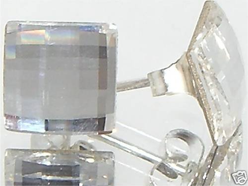Wedding Bridal Chess Clear Crystal Stud Earring made with SWAROVSKI ELEMENTS