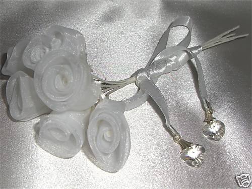 Bouquet Ribbon Heart Charm made with SWAROVSKI ELEMENTS