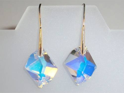 Xmas Wedding Valentine Cosmic Crystal AB Earings made with SWAROVSKI ELEMENTS
