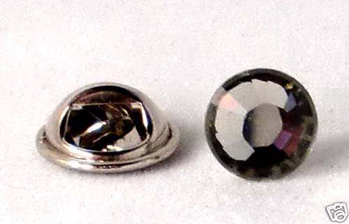 8.5mm Wedding Crystal Groom Gift Lapel Tack Tie Pin made with SWAROVSKI ELEMENTS