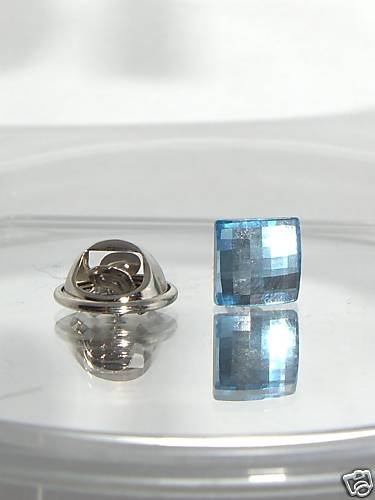 Chess Crystal Tie Pin Tack made with SWAROVSKI ELEMENTS