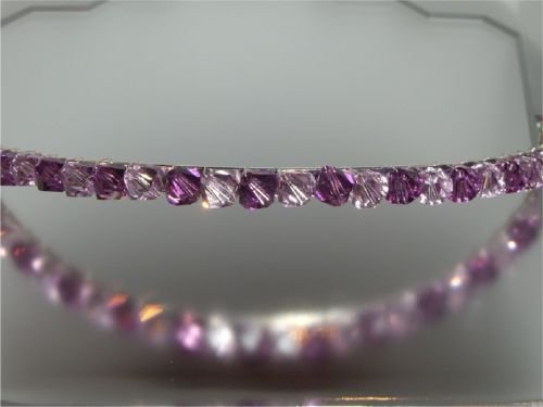 Wedding Bride Headband Ametyst Crystal Tiara Prom made with SWAROVSKI ELEMENTS