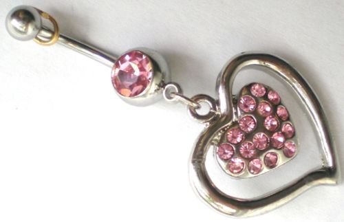 Sale!! Belly Bars Rose Heart Sale!! WOW