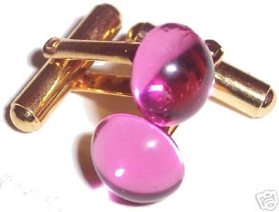 Wedding Groom Gift Cabochon Rose Crystal Cufflinks made with SWAROVSKI ELEMENTS