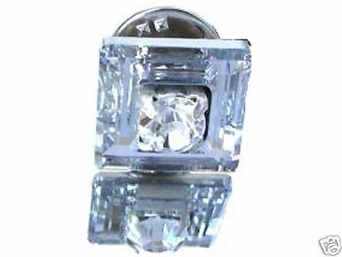 Frame Square Tack Tie Pin made with SWAROVSKI ELEMENTS