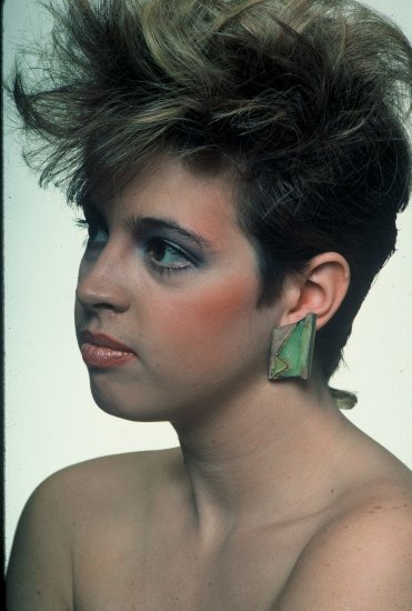 Green Patina Earring