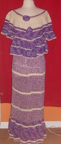 Original Design Hand Crochet Skirt Set