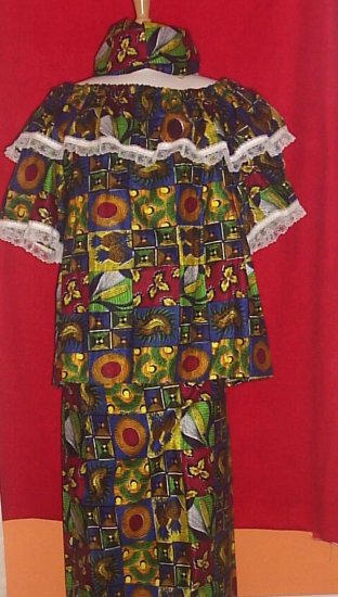 Two Piece Lappa and Top Set