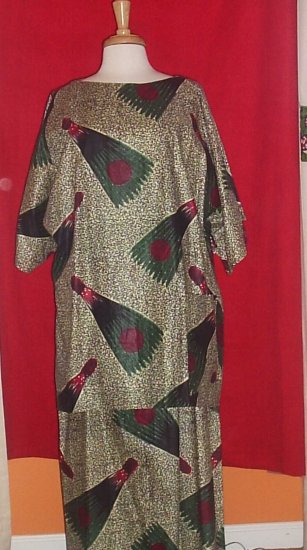 Green African Print Set