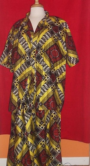 African Print Two Piece Set