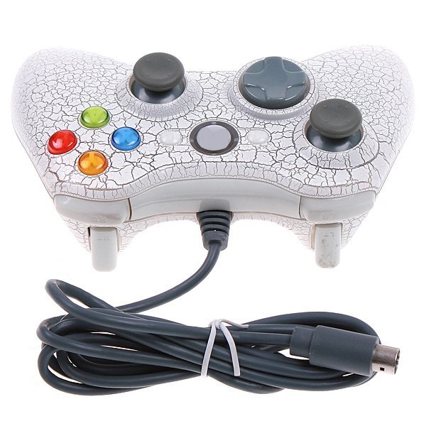 PC controller 2 in 1 Dual Shock Wired Game Controller For XBOX controller & PC Joysticks