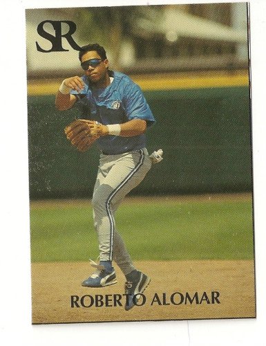 Roberto Alomar rare Printer's Proof or Error Card NO FOIL Sports Report #14 1992