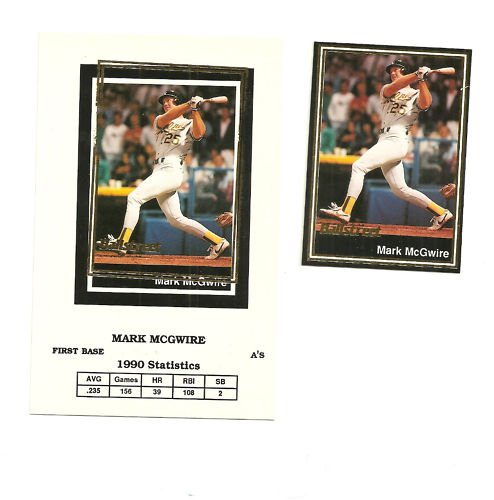 Rare Ballstreet Error Card Mark McGwire LOT of 2 #27