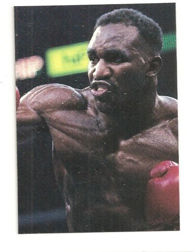 Evander Holyfield Hand Bonded Boxing Card Oddball Unique One of a kind