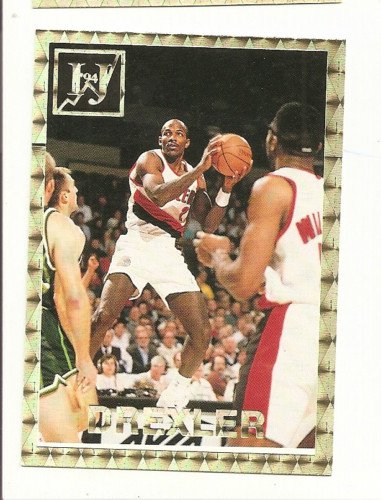 Clyde Drexler Error Variation Card IJ #3 1994 Foil