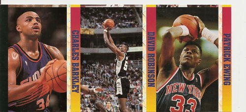 CHARLES BARKLEY PATRICK EWING DAVID ROBINSON CARD STRIP Parallel