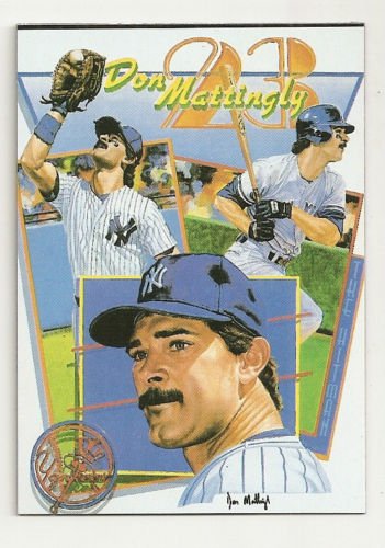 Don Mattingly Hand bonded Oddball Artwork Card Plain Black Back Unique only one