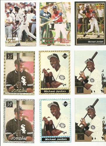 Michael Jordan Baseball Card LOT Deal Specials Parallel Cards RARE