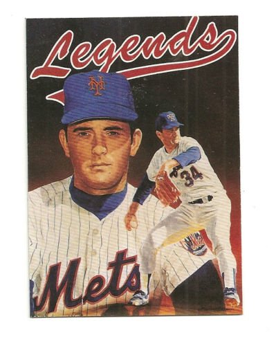 Nolan Ryan Hand Bonded Trade Card 1/1 plain black back Made from Postcard